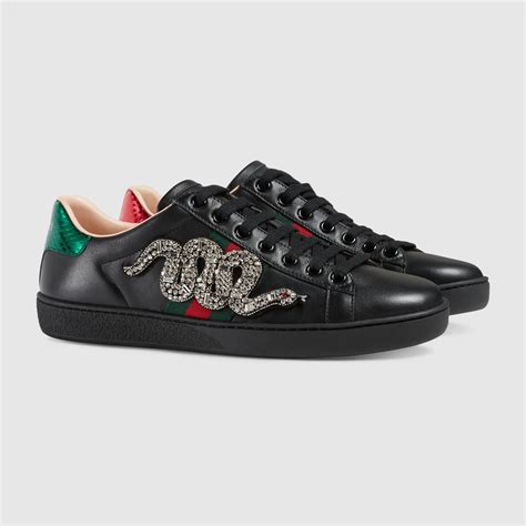 gucci ace low embroidered lightning|gucci ace tennis shoes.